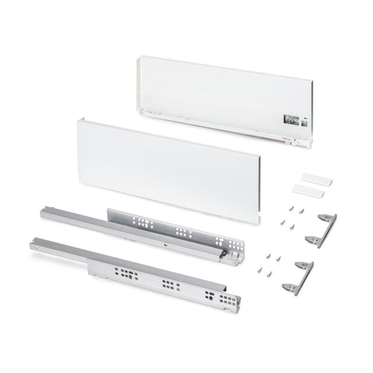 Emuca Cassetto esterno Protone 30kg, guide di estrazione totale con una chiusura soft, altezza 178mm, profondità 500m..