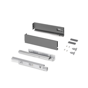 Emuca Cassetto esterno Protone 30kg, guide di estrazione totale con una chiusura soft, altezza 93mm, profondità 400mm..