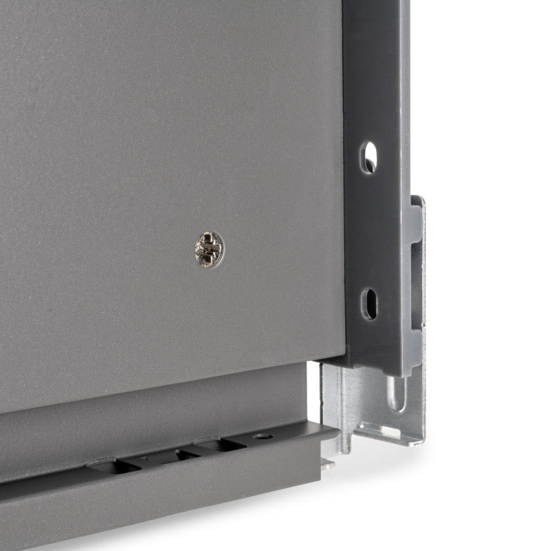 Emuca Cassetto esterno Vertex con regolazione 3D altezza 131mm, 40kg, spessore del pannello di 18mm, profondità 400mm..