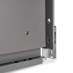 Emuca Cassetto esterno Vertex con regolazione 3D altezza 131mm, 40kg, spessore del pannello di 18mm, profondità 400mm..