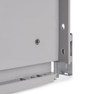 Emuca Cassetto esterno Vertex con regolazione 3D altezza 178mm, 40kg, profondità 350mm, Acciaio, Grigio antracite