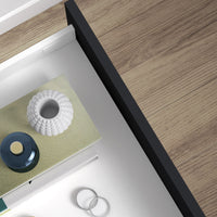 Emuca Cassetto Vertex Push Sincro con regolazione 3D, altezza 178mm, 40kg, profondità 400mm, Acciaio, Grigio antracite