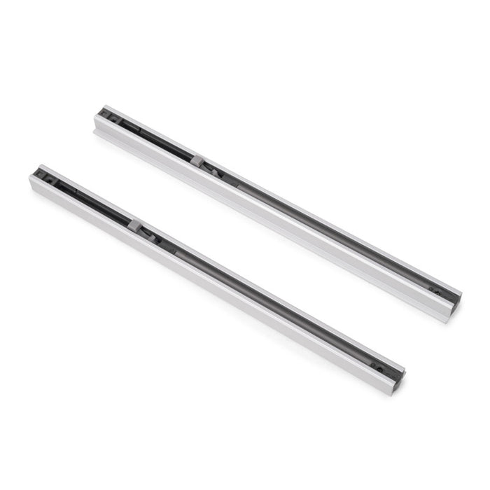 Emuca Colonna passacavi Pipe 4, Tecnoplastica, Verniciato alluminio