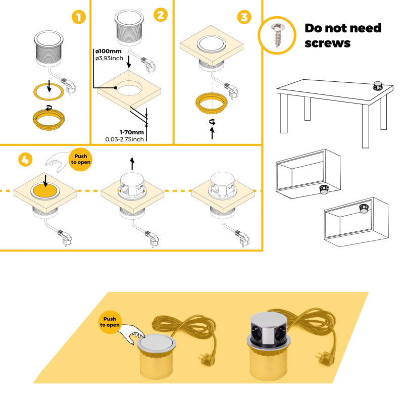 Emuca Kit barra per armadio Luxe, striscia LED 4,5x8 Neonlynx V, sensore di movimento RF Smart e convertitore Smart (2..