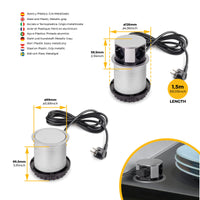 Emuca Kit barra per armadio Luxe, striscia LED 4,5x8 Neonlynx V, sensore di movimento RF Smart e convertitore Smart (2..