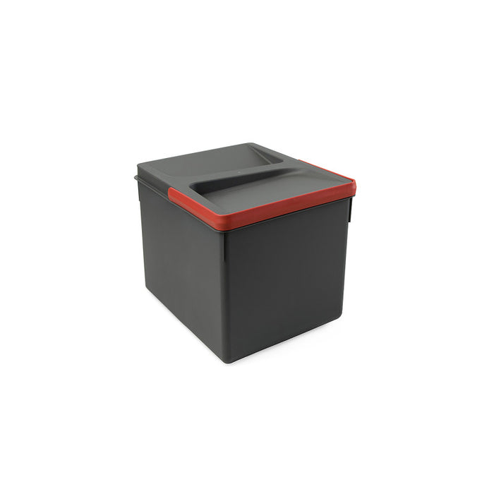 Emuca Kit di 2 profili centrali Gola per mobili da cucina, lunghezza 2,35m, con accessori, Alluminio, Anodizzato opaco