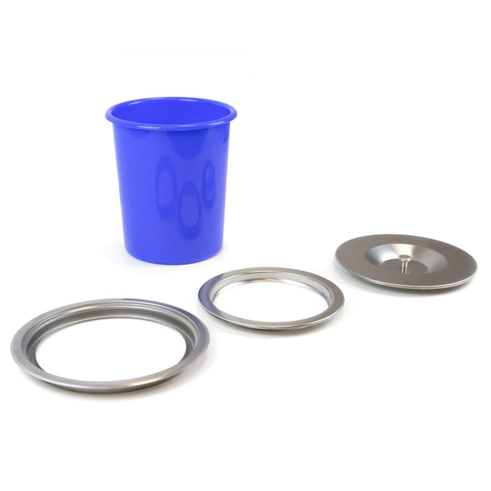 Emuca Kit di contenitori per la raccolta differenziata per cassetti da cucina Recycle Altezza Recycle 266 mm, 2x15 lt,..