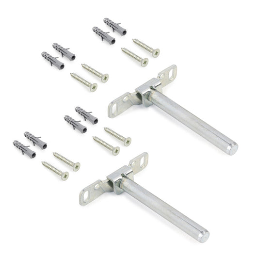 Emuca Lotto di 10 eccentrici diametro 35 mm con perno, bussola M8 e copertura in Tecnoplastica Bianca, per pannelli da..