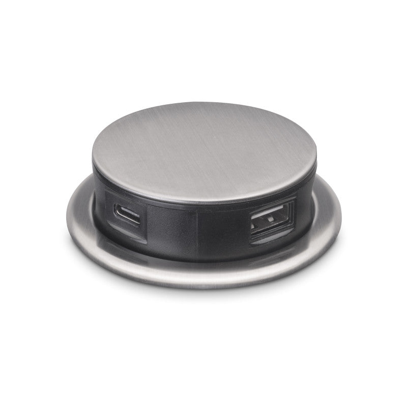 Emuca Lotto di 10 interruttori da incasso D21x21, Tecnoplastica, Bianco