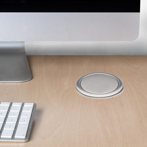 Emuca Lotto di 10 interruttori da incasso D21x21, Tecnoplastica, Bianco