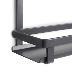 Emuca Lotto di 2 Zoccolo da cucina Plasline con accessori, altezza 100 mm, 2 barre lunghezza 2,35 m, Tecnoplastica, Nera