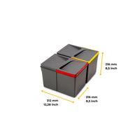 Emuca Lotto di 4 traverse per mobili da cucina Albeam, con accessori a vite, Alluminio e Tecnoplastica, Anodizzato opaco