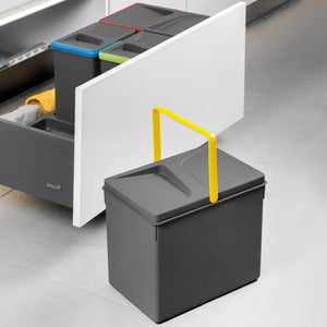 Emuca Lotto di 4 traverse per mobili da cucina Albeam, con accessori a vite, Alluminio e Tecnoplastica, Anodizzato opaco