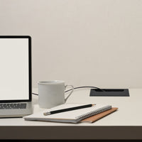 Emuca Multipresa estraibile Vertikal, 3 prese Schuko, 1 USB Tipo A, 1 USB Tipo C, Tecnoplastica e Alluminio, Grigio me..