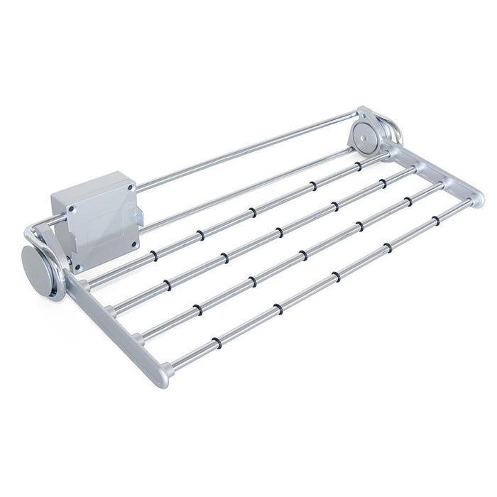 Emuca Porta scarpe per interni di armadi Self, Acciaio e Tecnoplastica, Verniciato alluminio