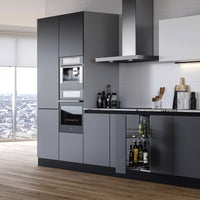 Emuca Portaposate Optima Vertex/Concept, profondità 500 mm, spessore 16 mm, modulo 900 mm, Tecnoplastica, Bianca