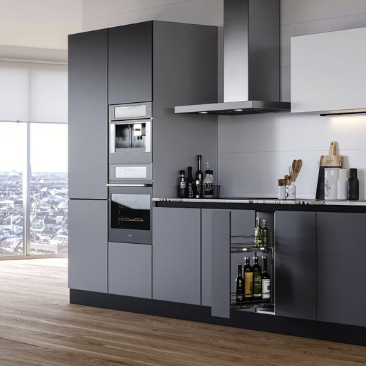 Emuca Portaposate Optima Vertex/Concept, profondità 500 mm, spessore 16 mm, modulo 900 mm, Tecnoplastica, Bianca