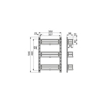 Emuca Scolapiatti flessibile in silicone, Acciaio e Tecnoplastica, Grigia