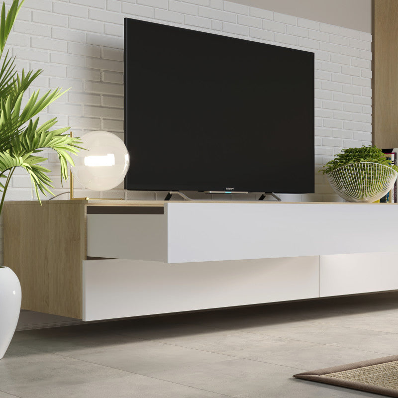 Emuca Set di guide per cassetti a scomparsa Silver, estrazione totale, chiusura soft, profondità 350 mm, Acciaio, Zin..