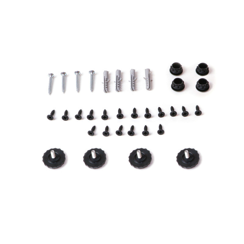 Emuca Set di telai per scaffali Lader, altezza 1790 mm, Acciaio, Verniciato nero