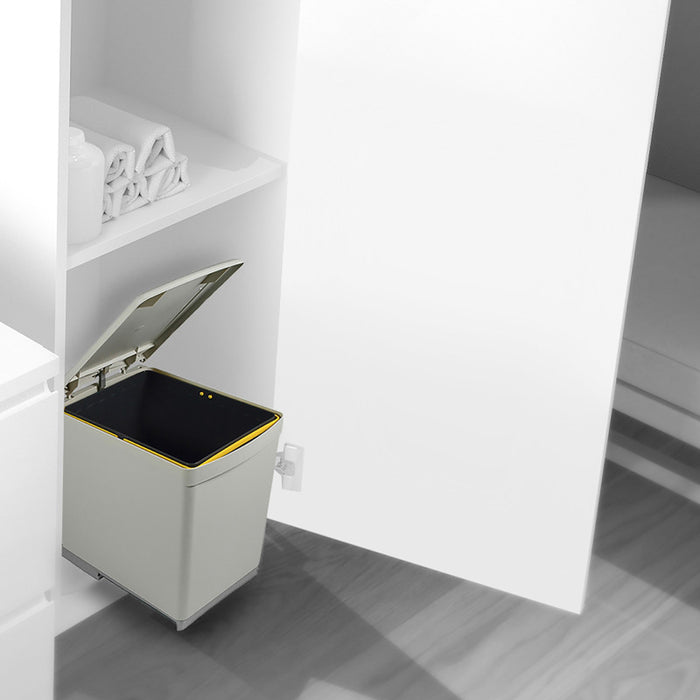 Emuca Sistema estraibile Harmony per mobili da cucina, Destra, Acciaio e Legno, Grigio antracite