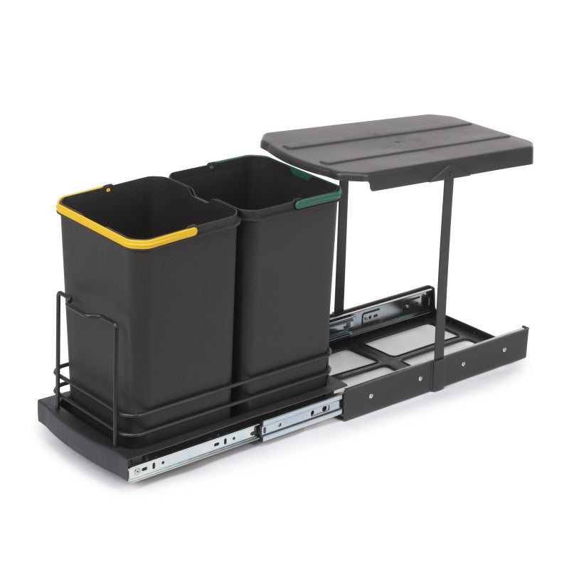 Emuca Tavola da stiro Iron 2, Acciaio e Legno, pieghevole ed estraibile per mobili Iron 2