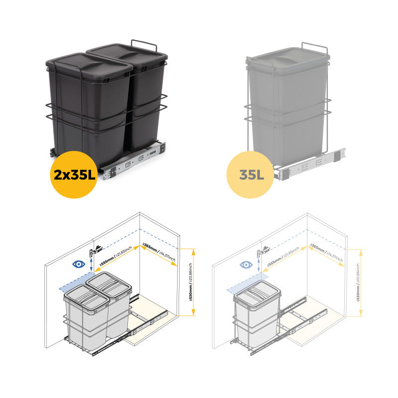 Emuca Tavola da stiro pieghevole a muro Iron Wall, girevole 180gr, acciaio e legno, Bianco