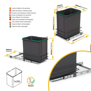 Emuca Tessuto di ricambio per asse da stiro pieghevole ed estraibile Iron 180, Fibra