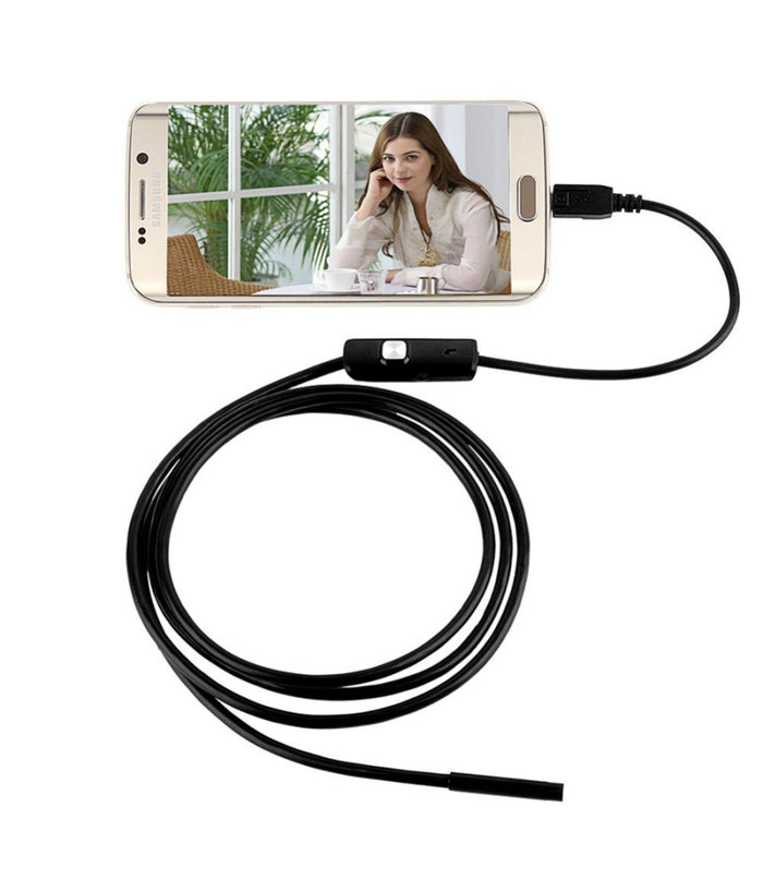 Endoscopica Telecamera Ispezione Micro Usb Per Android Con Funzione Otg 3.5mt         