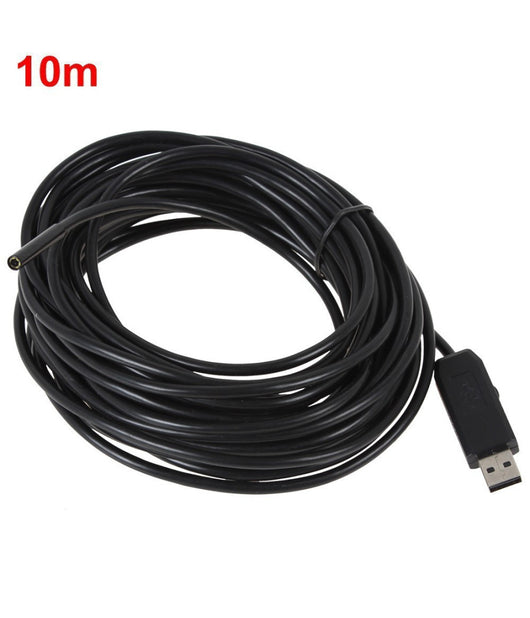 Endoscopio Usb Telecamera Flessibile 4 Led 10mm 10 Metri Impermeabile Sonda         