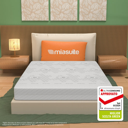 Materasso Sfoderabile alla Francese 140x195, alto 20 cm - Indeformabile, a 7 zone differenziate. Enduro