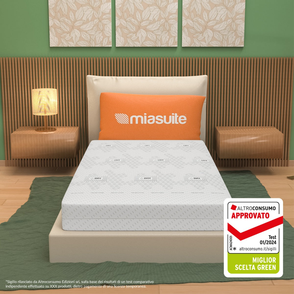 Materasso Sfoderabile Una Piazza e Mezza 120x195, alto 20 cm - Indeformabile, a 7 zone differenziate. Enduro