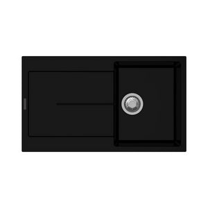 Enigma D100 lavello vasca e gocciolatoio nero