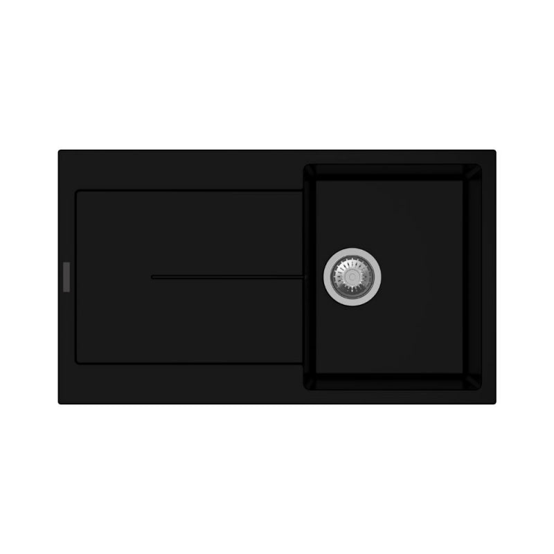 Enigma D100 lavello vasca e gocciolatoio nero