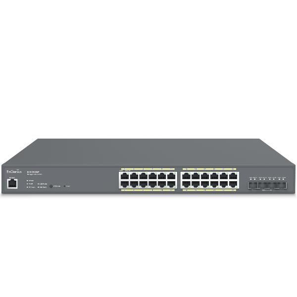 Engenius ecs1528p switch di rete gestito l2+ gigabit ethernet (10/100/1000) supporto power over ethernet (poe) grigio