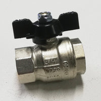 Enolgas valvola sfera saracinesca 3/4 ff leva corta nera