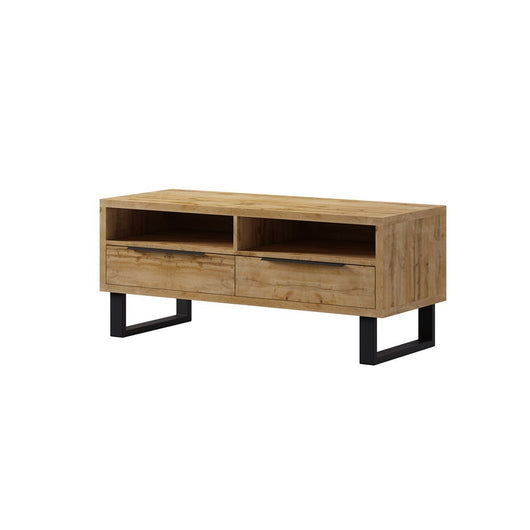 Set di 3 mobili da soggiorno collezione MILO. Colore rovere. Stile industriale.