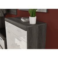 Set d''ingresso SCOTT – Mobili di stoccaggio con specchio e appendiabiti