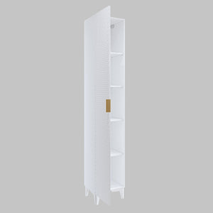 Set di 2 mobili da bagno collezione CHIC colori bianco e dorato. Mobile sotto lavabo 80cm.