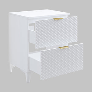 Set di 2 mobili da bagno collezione CHIC in colori bianco e dorato. Mobile sotto lavabo.