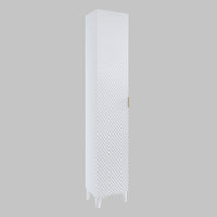 Set di 2 mobili da bagno collezione CHIC in colori bianco e dorato. Mobile sotto lavabo.