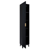 Set di 2 mobili da bagno collezione CHIC color nero e dorato.