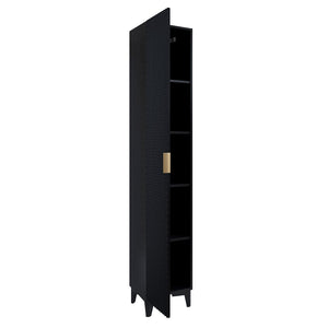 Set di 2 mobili da bagno collezione CHIC color nero e dorato.