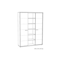 Set di 5 mobili da ufficio professionale in colore quercia dorata collezione DEPÉ