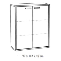 Set di 8 mobili da ufficio professionale colore bianco collezione SOON