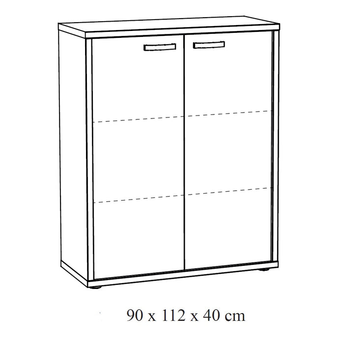 Set di 8 mobili da ufficio professionale colore bianco collezione SOON