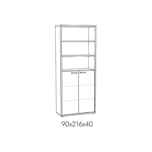 Set di 8 mobili da ufficio professionale colore bianco collezione SOON