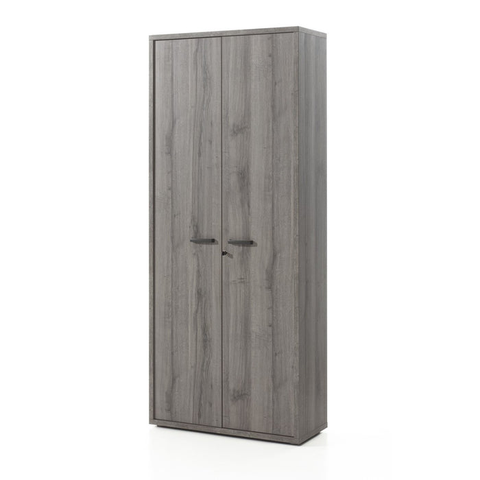 Set di 8 mobili da ufficio professionale color grigio effetto legno collezione SOON