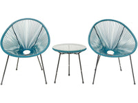 Set da giardino Acapulco "Liana" - 2 posti - Blu scuro