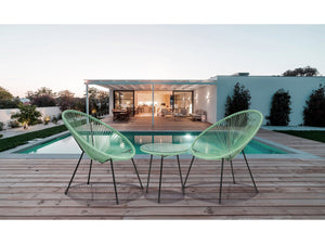 Set da giardino Acapulco "Liana" - 2 posti - Verde chiaro